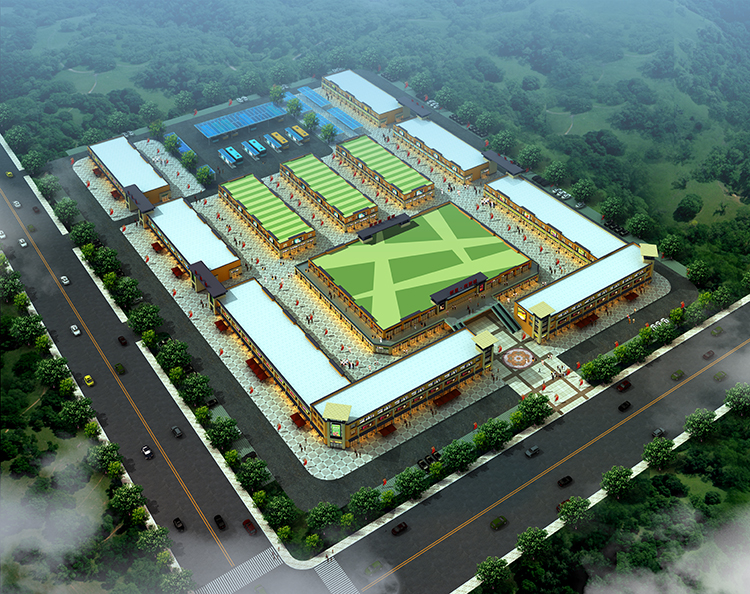 郭里商貿(mào)城鳥(niǎo)瞰圖